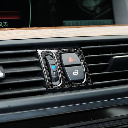 5 PCS Carbon Fiber Car Air Outlet Decorative Sticker for BMW 5 Series F10 2011-2017, Air Outlet(Three Color), Air Outlet