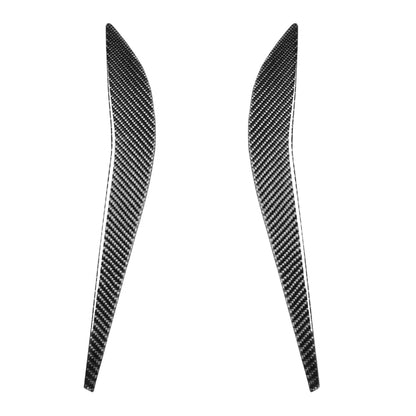 2 PCS Car Carbon Fiber Rear Seat Side Decorative Sticker for Mazda RX8 2004-2008, Left and Right Drive Universal, Rear Seat Side