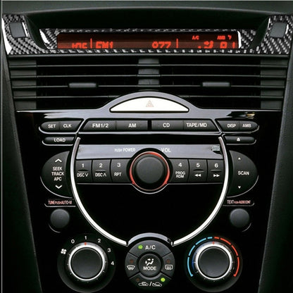 2 PCS Car Carbon Fiber Information Display Decorative Sticker for Mazda RX8 2004-2008, Left and Right Drive Universal, Information Display