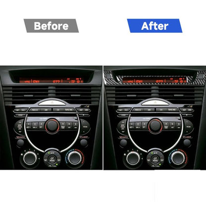 2 PCS Car Carbon Fiber Information Display Decorative Sticker for Mazda RX8 2004-2008, Left and Right Drive Universal, Information Display