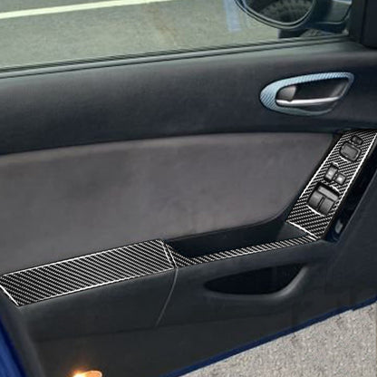 Car Carbon Fiber Main Driving Seat Lift Decorative Sticker for Mazda RX8 2004-2008, Left Drive High-configured, Main Driving Seat Lift, Left Drive High-configured