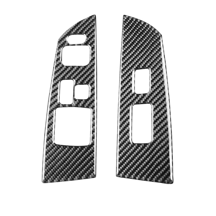 2 PCS Car Carbon Fiber Left and Right Lifting Panel Decorative Sticker for Mazda RX8 2004-2008, Left Drive High-configured, Left and Right Lifting Panel, Left Drive High-configured