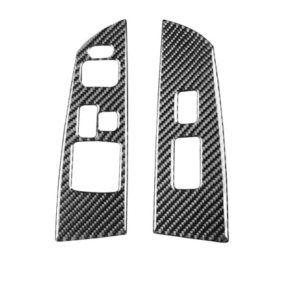2 PCS Car Carbon Fiber Left and Right Lifting Panel Decorative Sticker for Mazda RX8 2004-2008, Left Drive High-configured, Left and Right Lifting Panel, Left Drive High-configured