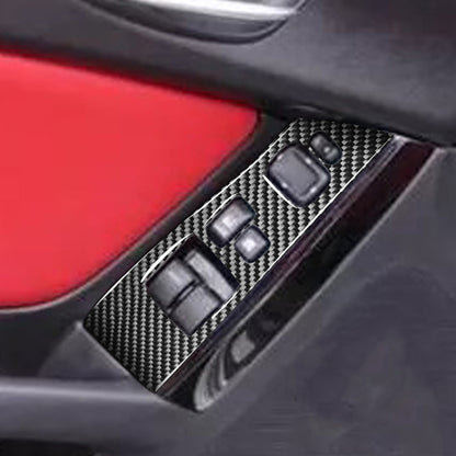 2 PCS Car Carbon Fiber Left and Right Lifting Panel Decorative Sticker for Mazda RX8 2004-2008, Left Drive High-configured, Left and Right Lifting Panel, Left Drive High-configured