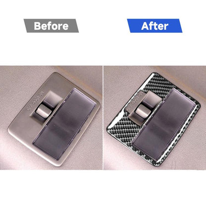 Car Carbon Fiber Rear Reading Light B Style Decorative Sticker for Mazda RX8 2004-2008, Left and Right Drive Universal, Rear Reading Light B Style