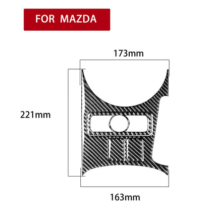 Car Carbon Fiber Gear Position Console Lower Decorative Sticker for Mazda RX8 2004-2008, Left and Right Drive Universal, Gear Position Console Lower