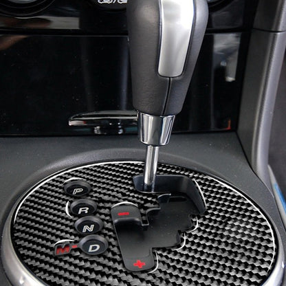 Car Carbon Fiber Gear Panel Decorative Sticker for Mazda RX8 2004-2008, Left Drive, Gear Panel