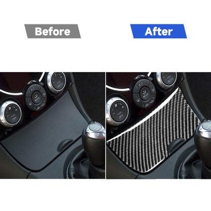 Car Carbon Fiber Storage Box Panel Decorative Sticker for Mazda RX8 2004-2008, Left and Right Drive Universal, Storage Box Panel