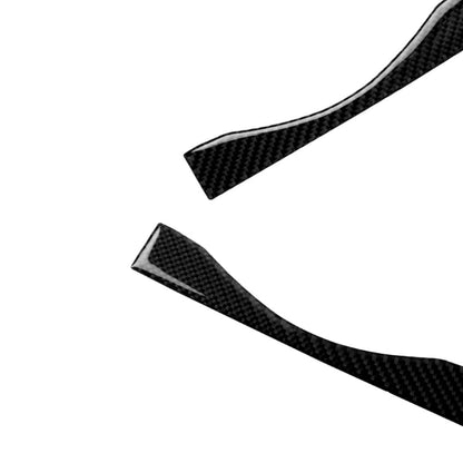 Car Carbon Fiber Multimedia Navigation Buttons Panel Decorative Strip for Nissan 370Z Z34 2009-, Left and Right Drive Universal, Multimedia Navigation Buttons Panel