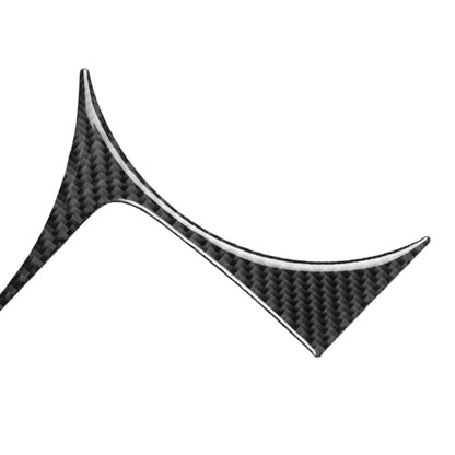 Car Carbon Fiber Cup Holder Panel Decorative Sticker for Nissan 370Z Z34 2009-, Left and Right Drive Universal, Cup Holder Panel