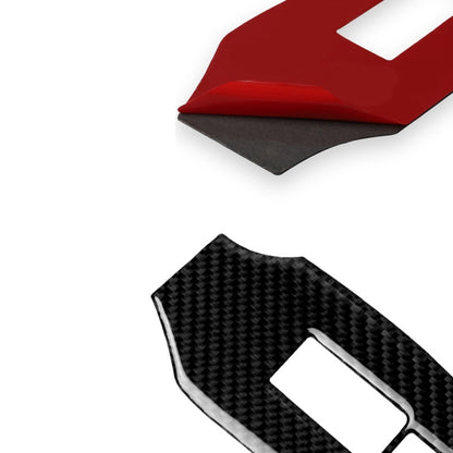 Car Carbon Fiber Vice Driving Side Door Lift Control Decorative Sticker for Nissan 370Z Z34 2009-, Left Drive, Vice Driving Side Door Lift Control Left Drive