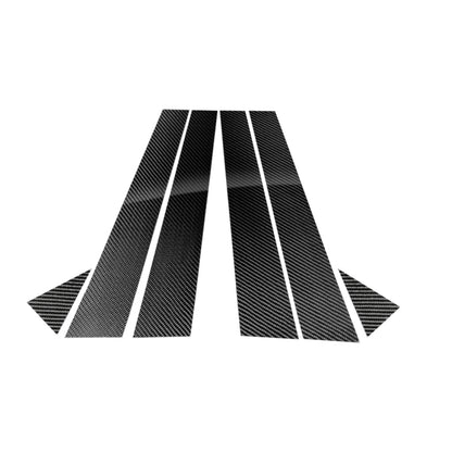 Car Carbon Fiber B Pillar Decorative Sticker for Audi A4L 2017-, Left and Right Drive Universal, For Audi A4L 2017-