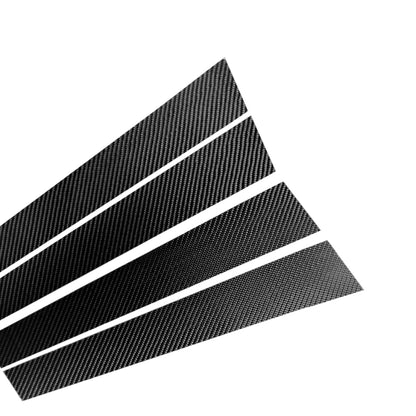 Car Carbon Fiber B Pillar Decorative Sticker for Audi A4L 2017-, Left and Right Drive Universal, For Audi A4L 2017-