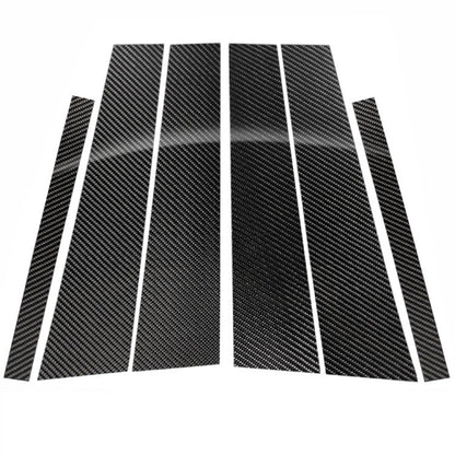 Car Carbon Fiber B Pillar Decorative Sticker for Mercedes-Benz GLK 2008-2013, Left and Right Drive Universal, For Mercedes-Benz GLK 2008-2013