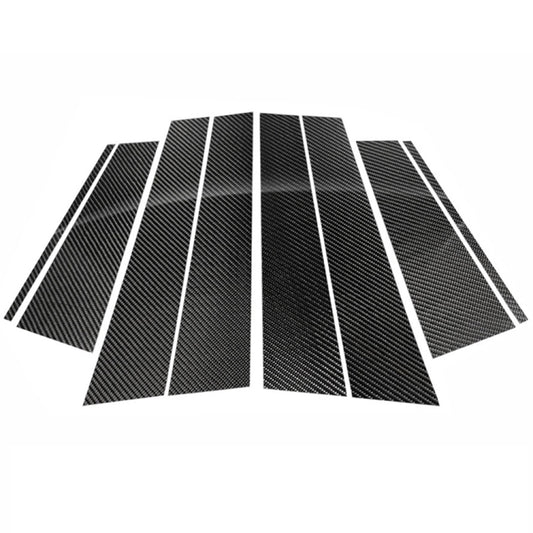 Car Carbon Fiber B Pillar Decorative Sticker for Mercedes-Benz E-Class 2017-2019, Left and Right Drive Universal, For Mercedes-Benz E-Class 2017-2019