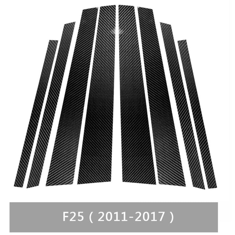Car Carbon Fiber B Pillar Decorative Sticker for BMW X3 F25 2011-2017, Left and Right Drive Universal, For BMW X3 F25 2011-2017