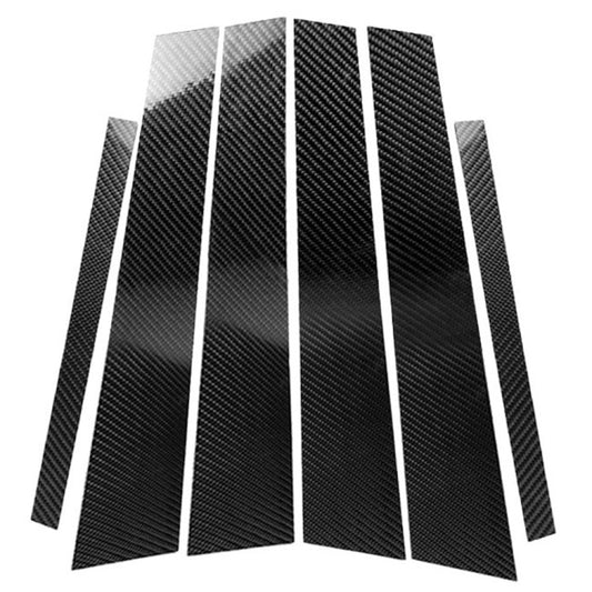 Car Carbon Fiber B Pillar Decorative Sticker for BMW E46, Left and Right Drive Universal, For BMW E46
