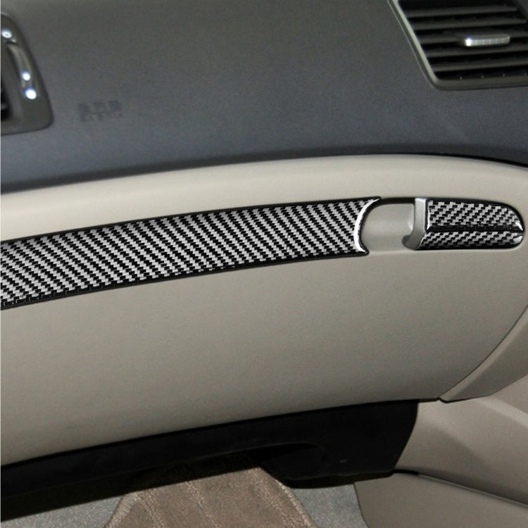 3 in 1 Car Carbon Fiber Front Passenger Seat Storage Box Decorative Sticker for Honda Civic 8th Generation 2006-2011, Right Drive, Front Passenger Seat Storage Box, Right Drive