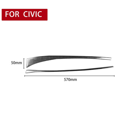 2 in 1 Car Carbon Fiber Front Passenger Seat Decorative Stripe for Honda Civic 8th Generation 2006-2011, Left Drive, Front Passenger Seat, Left Drive