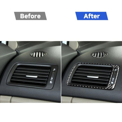 3 in 1 Car Carbon Fiber Front Passenger Seat Air Outlet Decorative Sticker for Honda Civic 8th Generation 2006-2011, Right Drive, Front Passenger Seat Air Outlet, Right Drive