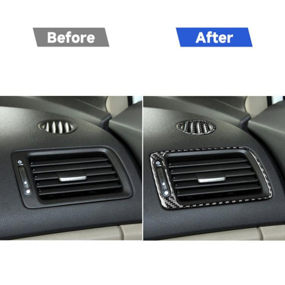 3 in 1 Car Carbon Fiber Front Passenger Seat Air Outlet Decorative Sticker for Honda Civic 8th Generation 2006-2011, Left Drive, Front Passenger Seat Air Outlet, Left Drive