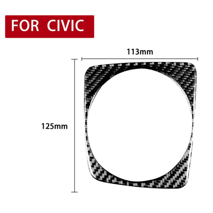 Car Carbon Fiber Automatic Gear Frame Decorative Sticker for Honda Civic 8th Generation 2006-2011, Right Drive, Automatic Gear Frame, Right Drive