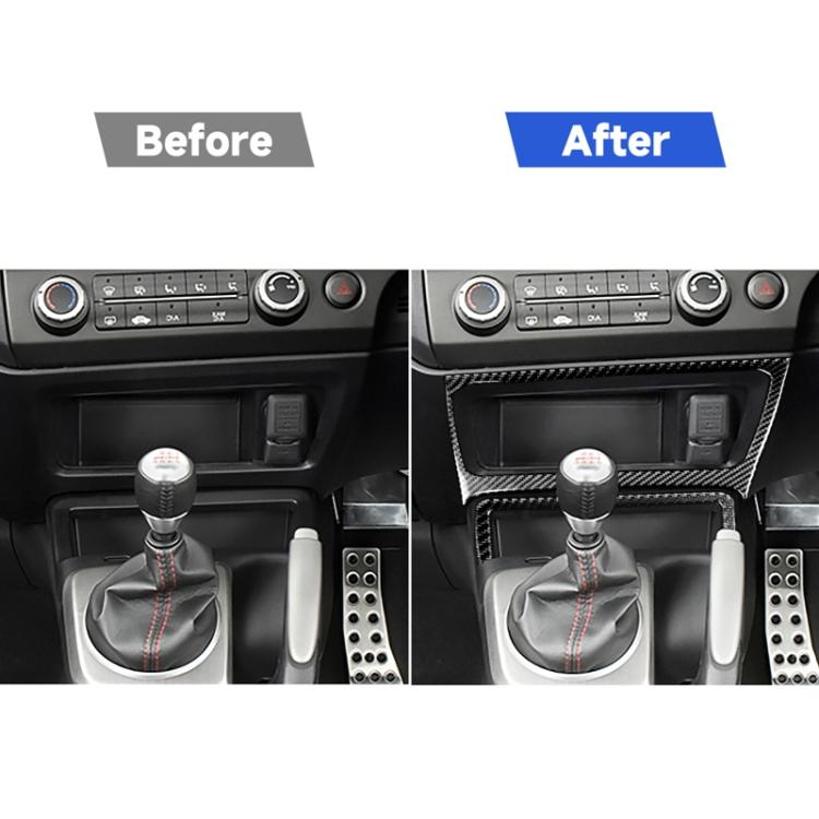 2 in 1 Car Carbon Fiber Storage Box Decorative Sticker for Honda Civic 8th Generation 2006-2011, Right Drive, Storage Box, Right Drive