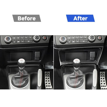 2 in 1 Car Carbon Fiber Storage Box Decorative Sticker for Honda Civic 8th Generation 2006-2011, Right Drive, Storage Box, Right Drive