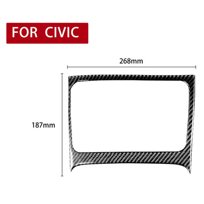 Car Carbon Fiber Big Storage Box Decorative Sticker for Honda Civic 8th Generation 2006-2011, Right Drive, Big Storage Box, Right Drive