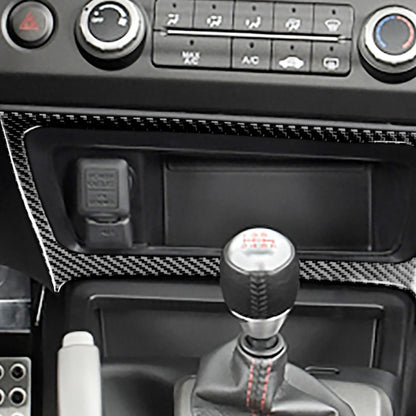 Car Carbon Fiber Big Storage Box Decorative Sticker for Honda Civic 8th Generation 2006-2011, Left Drive, Big Storage Box, Left Drive