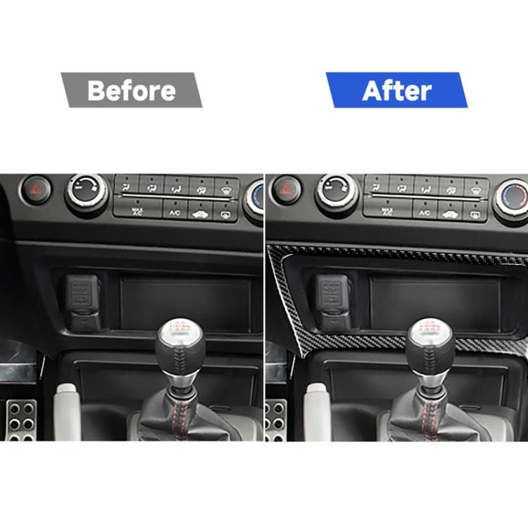 Car Carbon Fiber Big Storage Box Decorative Sticker for Honda Civic 8th Generation 2006-2011, Left Drive, Big Storage Box, Left Drive