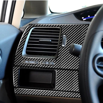 3 in 1 Car Carbon Fiber Driver Seat Left Side Panel Decorative Sticker for Honda Civic 8th Generation 2006-2011, Left Drive, Driver Seat Left Side Panel