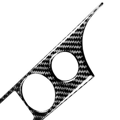 2 in 1 Car Carbon Fiber Air Conditioning Button Panel Decorative Sticker for Honda Civic 8th Generation 2006-2011, Left Drive, Air Conditioning Button Panel