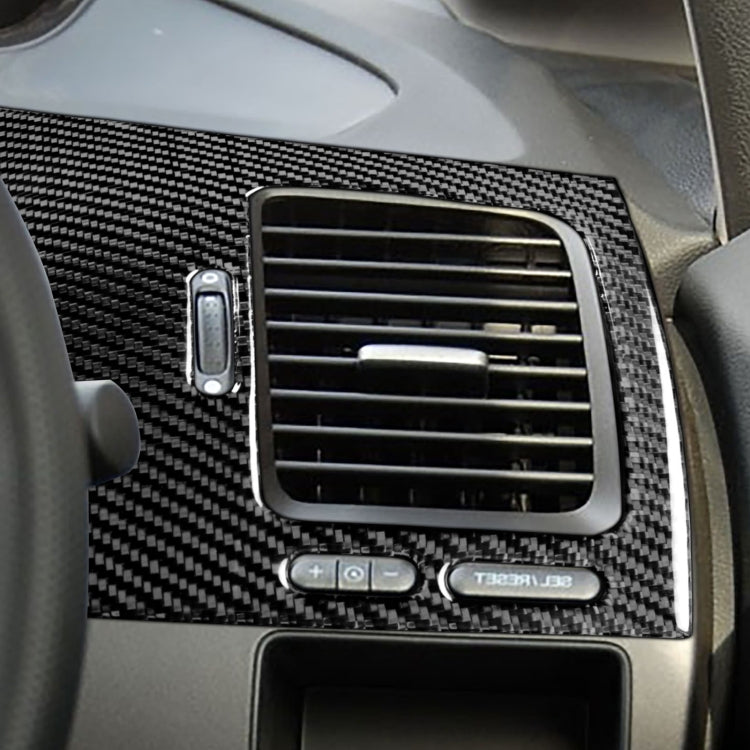 Car Carbon Fiber Driver Seat Left Side Air Outlet Panel Decorative Sticker for Honda Civic 8th Generation 2006-2011, Right Drive, Driver Seat Left Side Air Outlet Panel, Right Drive