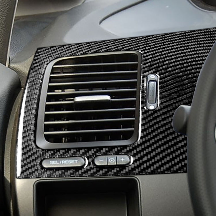 Car Carbon Fiber Driver Seat Left Side Air Outlet Panel Decorative Sticker for Honda Civic 8th Generation 2006-2011, Left Drive, Driver Seat Left Side Air Outlet Panel, Left Drive