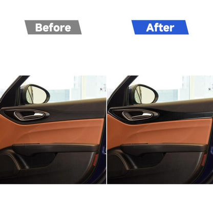 4 in 1 Car Carbon Fiber Door Decorative Sticker for Alfa Romeo Giulia 2017-2019, Left and Right Drive Universal, Door Decorative Sticker