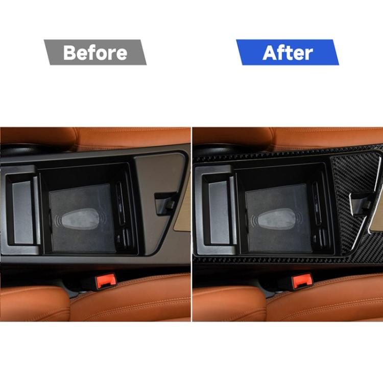 2 in 1 Car Carbon Fiber Armrest Box Decorative Sticker for Alfa Romeo Giulia 2017-2019, Right Drive, Armrest Box, Right Drive