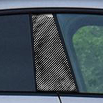 2 in 1 Car Carbon Fiber B-pillar Decorative Sticker for Mercedes-Benz CLA W117 2013-2019, Left and Right Drive Universal, B-pillar