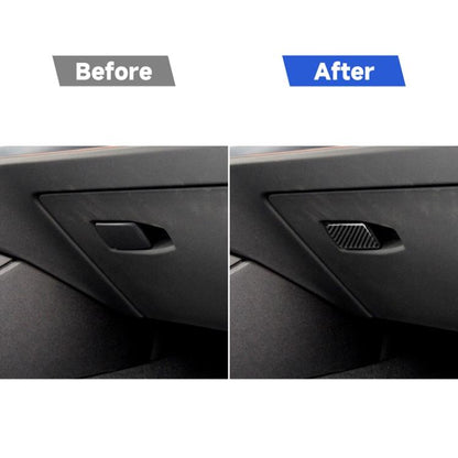Car Carbon Fiber Storage Box Handle Decorative Sticker for BMW 3 Series G20/G28/325Li/330d/335 2019-2020, Right Drive, Storage Box Handle, Right Drive