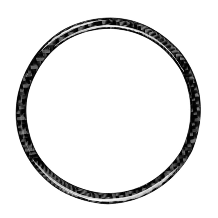 Car Carbon Fiber Steering Wheel Circle Decorative Sticker for Mazda 3 Axela / ATENZA / CX-4 / CX-5 2017-2018, Left and Right Drive Universal, Steering Wheel Circle