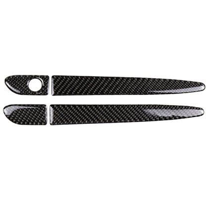 One Set Car Carbon Fiber Outside Door Handle without Smart Hole Decorative Sticker for Mazda CX-5 2017-2018, Right Drive, Outside Door Handle without Smart Hole, Right Drive