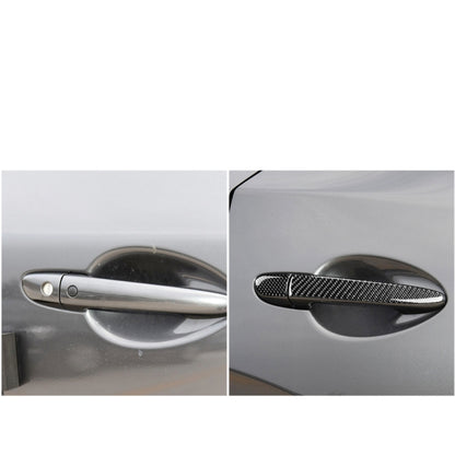 One Set Car Carbon Fiber Outside Door Handle with Smart Hole Decorative Sticker for Mazda CX-5 2017-2018, Right Drive, Outside Door Handle with Smart, Right Drive