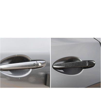 Car Carbon Fiber Outside Door Handle with Smart Hole Decorative Sticker for Mazda CX-5 2017-2018, Left Drive, Outside Door Handle with Smart, Left Drive