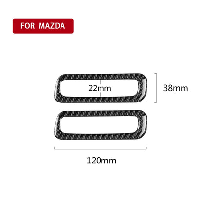Car Carbon Fiber A-pillar Air Outlet Decorative Sticker for Mazda CX-5 2017-2018, Left and Right Drive Universal, A-pillar Air Outlet