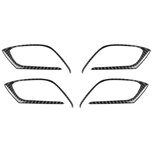 Car Carbon Fiber Inner Door Handle Decorative Sticker for Mazda CX-5 2017-2018, Left and Right Drive Universal, Inner Door Handle