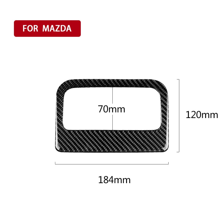Car Carbon Fiber Rear Air Outlet Decorative Sticker for Mazda CX-5 2017-2018, Left and Right Drive Universal, Rear Air Outlet