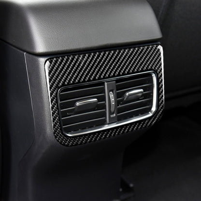 Car Carbon Fiber Rear Air Outlet Decorative Sticker for Mazda CX-5 2017-2018, Left and Right Drive Universal, Rear Air Outlet