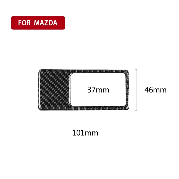 Car Carbon Fiber Headlight Panel Decorative Sticker for Mazda CX-5 2017-2018, Left Drive, Headlight Panel, Left Drive