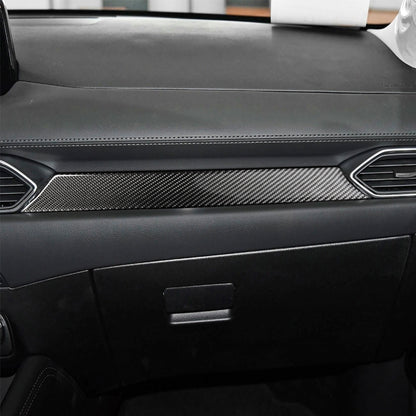 Car Carbon Fiber Dashboard Decorative Sticker for Mazda CX-5 2017-2018, Left and Right Drive Universal, Dashboard