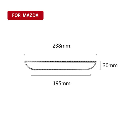 Car Carbon Fiber Central Control Panel Decorative Sticker for Mazda CX-5 2017-2018, Left and Right Drive Universal, Central Control Panel